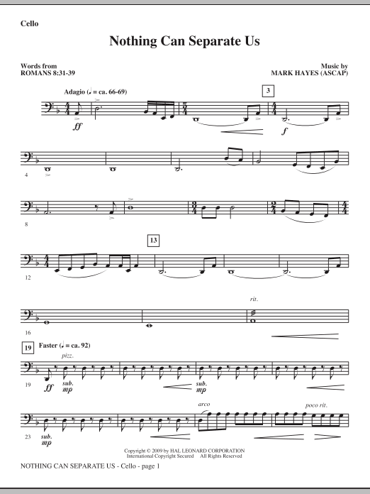 Nothing Can Separate Us - Cello Značkový