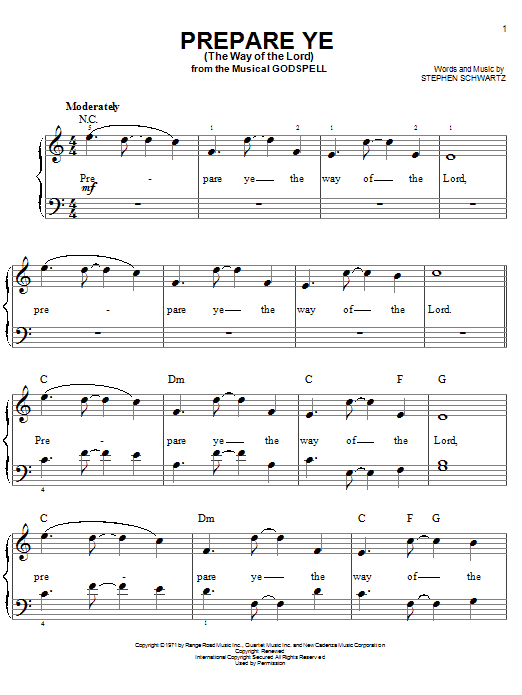 Pouze Dnes Prepare Ye (The Way Of The Lord)
