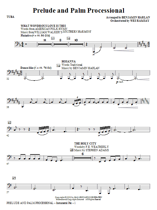 Prelude And Palm Processional - Tuba Top Prodej