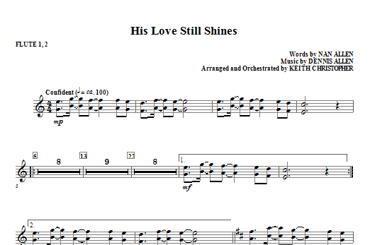 His Love Still Shines - Flute 1 & 2 Ověřený
