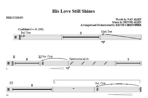 His Love Still Shines - Percussion Bezpečná Platba