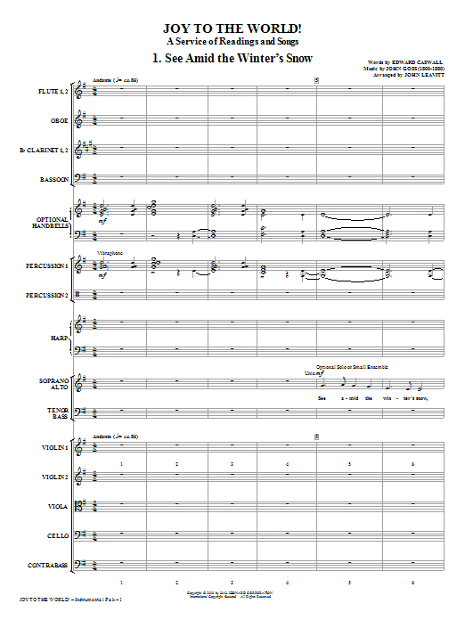 Oblíbený Joy To The World - Full Score