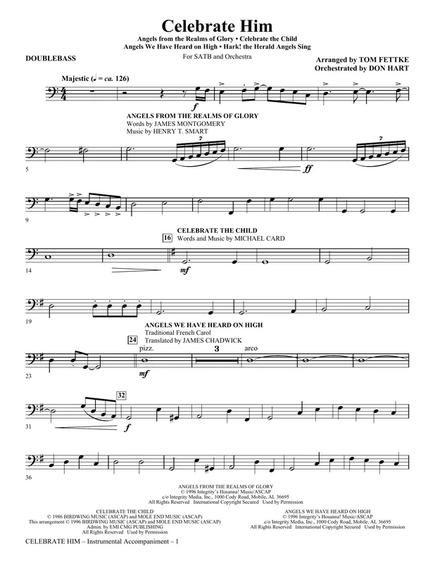 Celebrate Him (Medley) - Double Bass Top Prodej