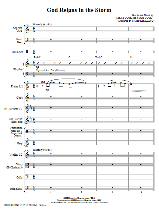 Nakupujte Hned God Reigns In The Storm - Full Score