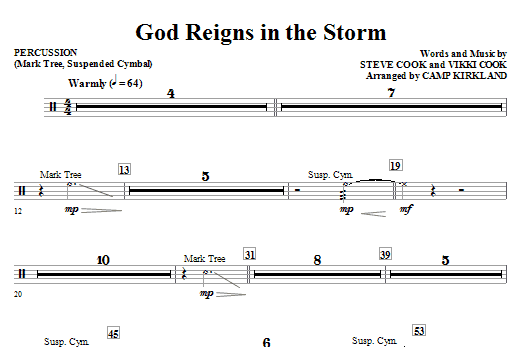 Pouze Dnes God Reigns In The Storm - Percussion