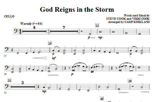 God Reigns In The Storm - Cello Víkendová Akce