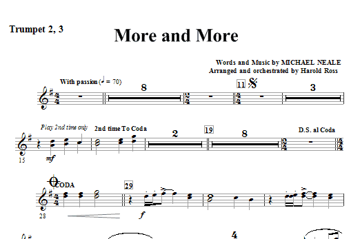 More And More - Bb Trumpet 2,3 Přímo Od Výrobce