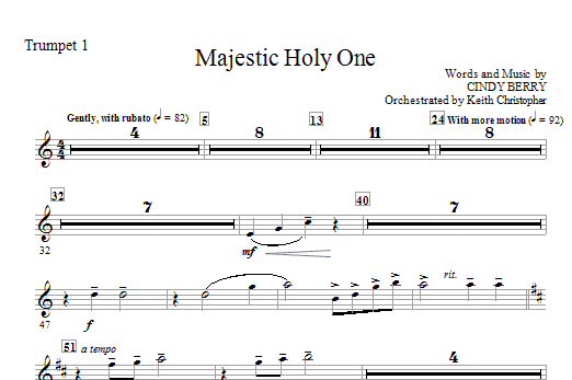 Nakupujte Hned Majestic Holy One - Trumpet 1