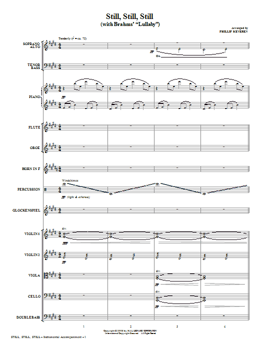 Still, Still, Still (with Brahms‘ Lullaby) - Full Score Novinka