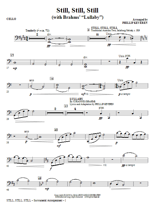 Still, Still, Still (with Brahms‘ Lullaby) - Cello Nová Kolekce
