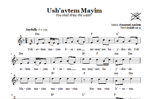 Poslední Šance Ush‘avtem Mayim (You Shall Draw The Water)