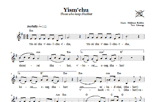 Sezónní Sleva Yism‘chu (Those Who Keep The Sabbath)