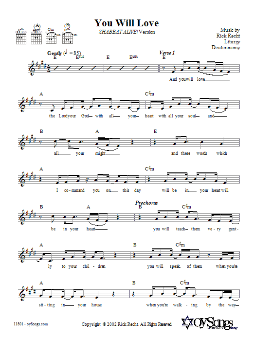You Will Love (Shabbat Alive! Version) Cenový Hit