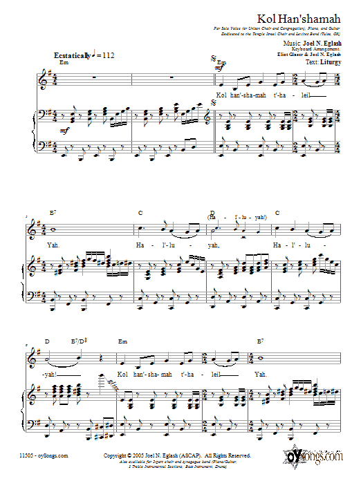 Koupit Online Kol Han‘shamah (May Everything That Breathes Praise God)