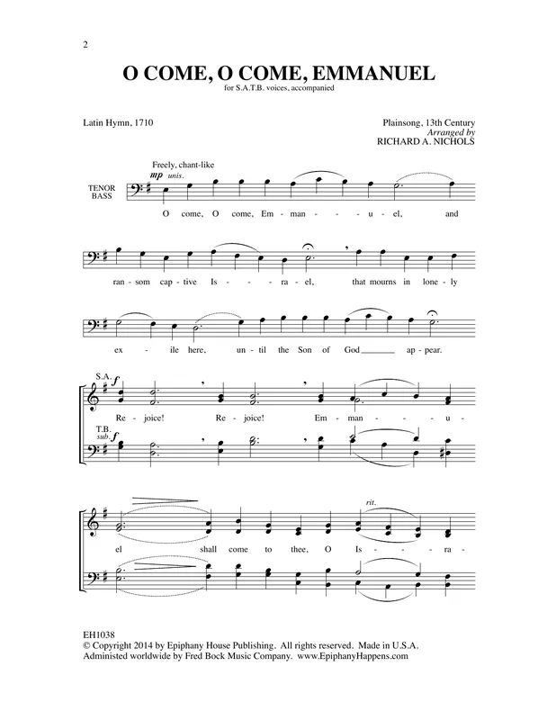 O Come, O Come, Emmanuel Horká Nabídka