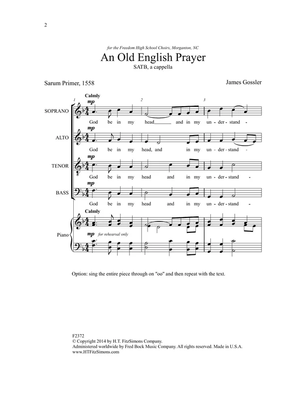 An Old English Prayer Pouze Dnes