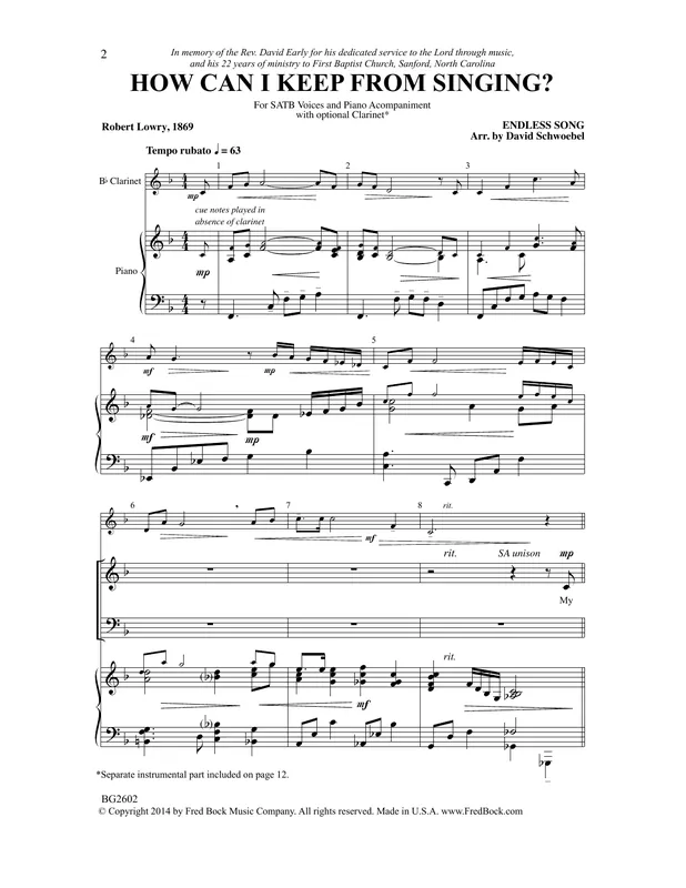 How Can I Keep from Singing? Vysoce Kvalitní