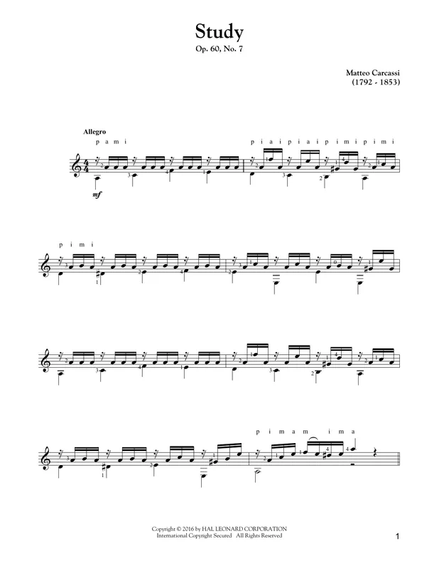 Vysoce Kvalitní Study, Op. 60, No. 7