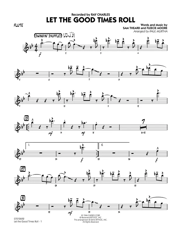 Let the Good Times Roll - Flute Autentický