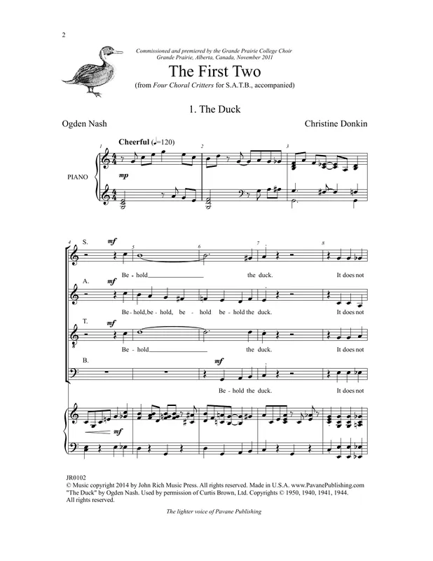 Víkendová Akce Four Choral Critters - The First Two
