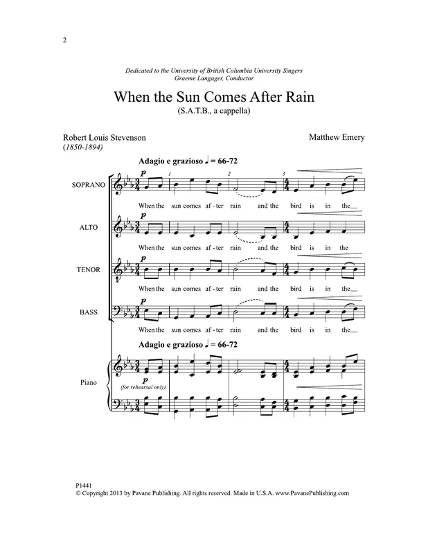 Cenový Hit When the Sun Comes After Rain