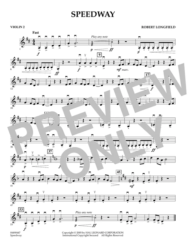 Speedway - Violin 2 Finální Výprodej