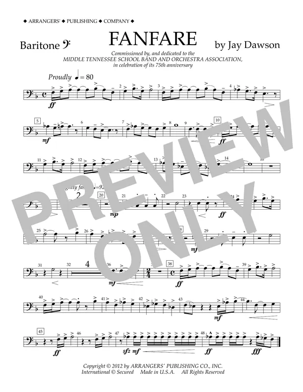 Fanfare - Baritone B.C. Top Prodej