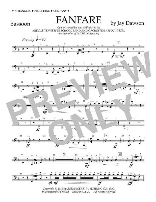 Fanfare - Bassoon Pouze Dnes