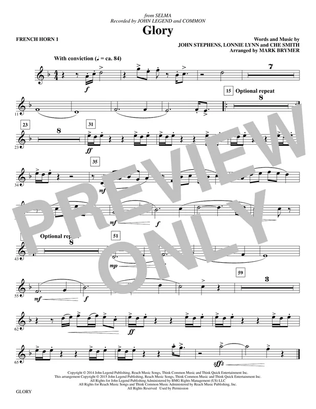 Glory - F Horn 1 Levný