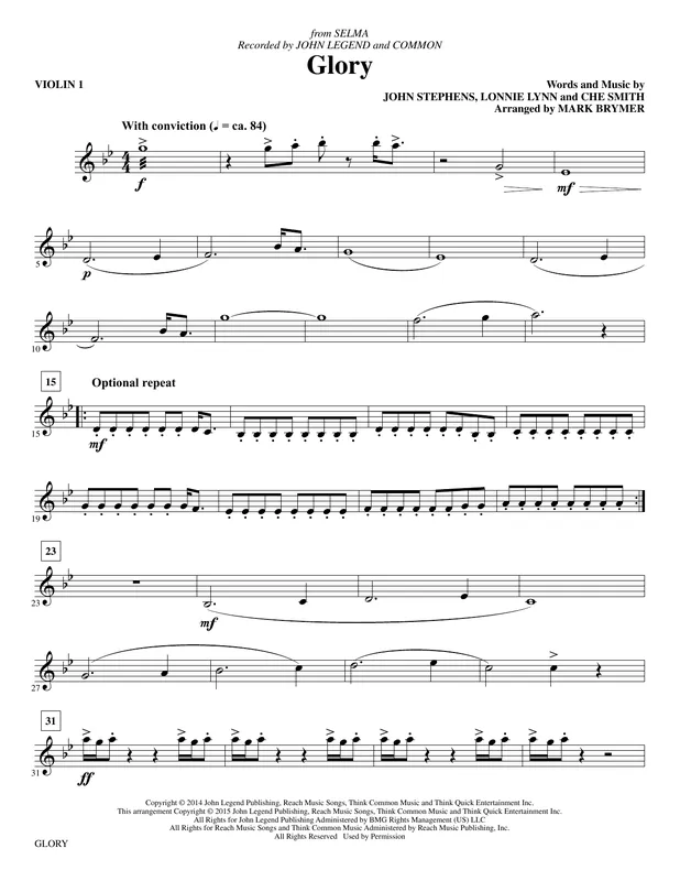 Glory - Violin 1 Tovární Cena