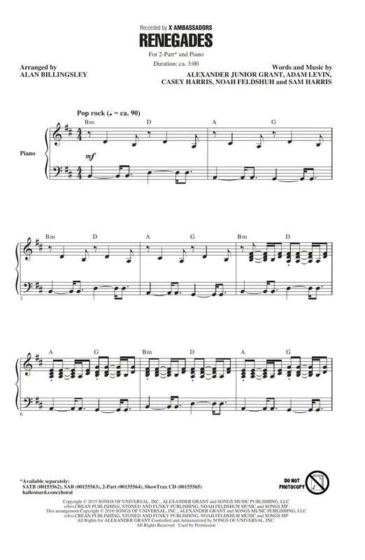 Výhodná Nabídka Renegades (arr. Alan Billingsley)