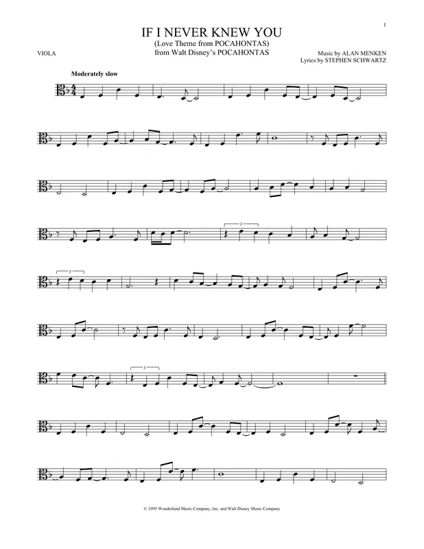 Výprodej If I Never Knew You (Love Theme from POCAHONTAS)
