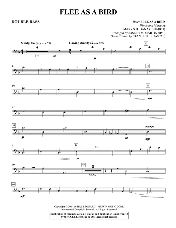 Expresní Doručení Flee As a Bird - Double Bass