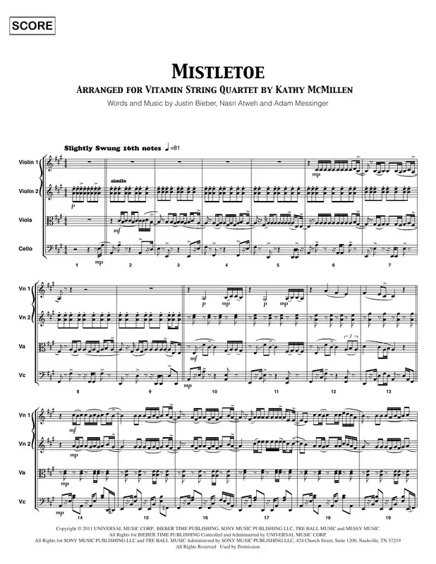 Top Prodej Mistletoe - Full Score