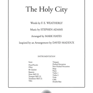 Značkový The Holy City (arr. Mark Hayes) - Double Bass