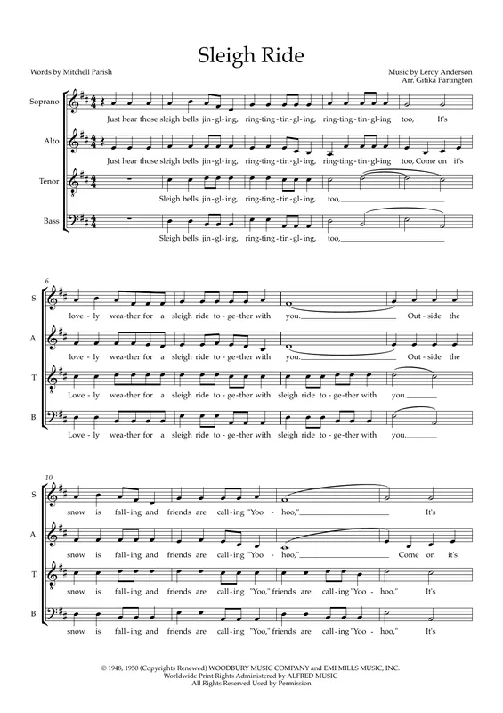 Sleigh Ride (arr. Gitika Partington) Tovární Cena