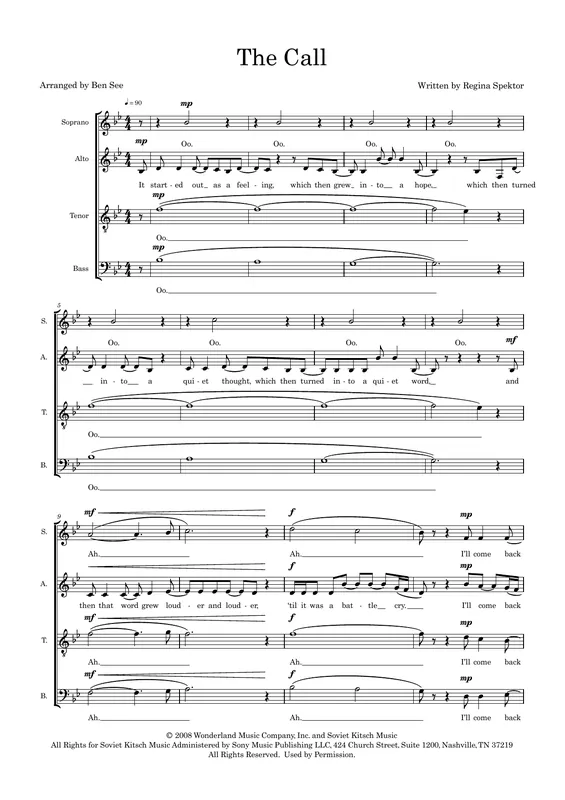 The Call (arr. Ben See) Časově Omezené