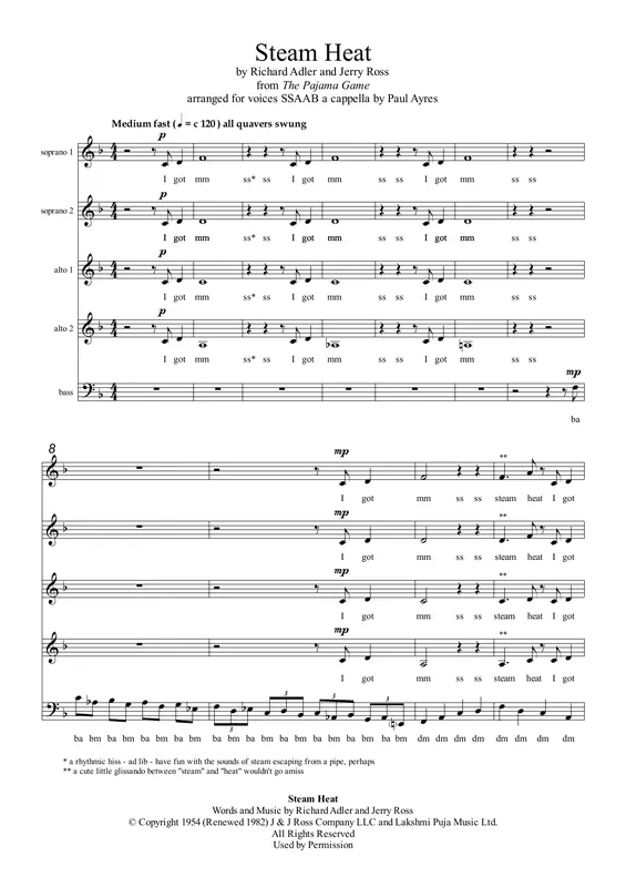 Steam Heat (arr. Paul Ayres) Oblíbený