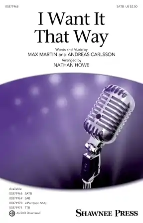 Akce I Want It That Way (arr. Nathan Howe)
