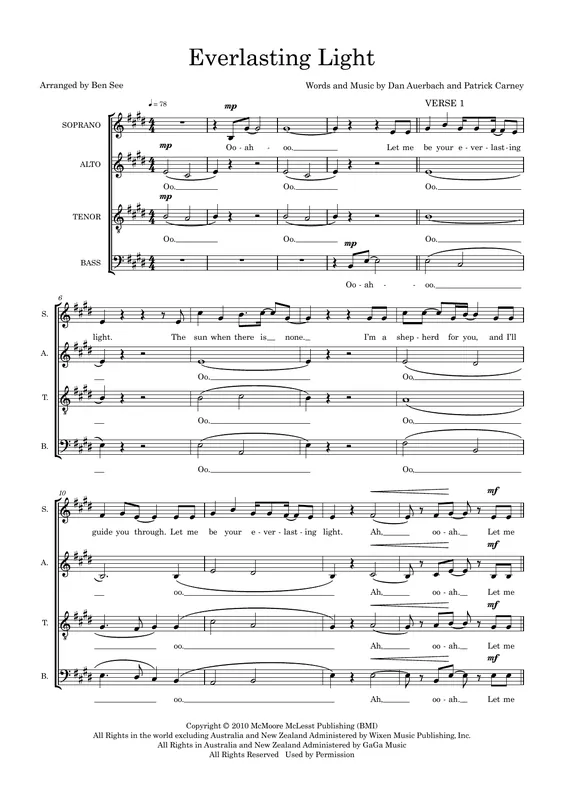 Originální Everlasting Light (arr. Ben See)