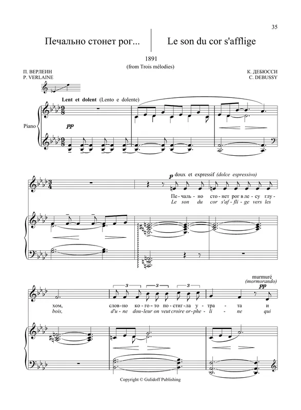 Zlevněný 20 Songs Vol. 2 Le son du cor s‘afflige from Trois mélodies